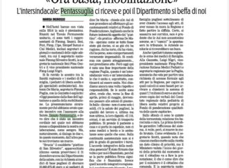 Intersindacale Puglia: ora basta, mobilitazione!