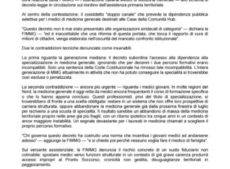 Decreto Ministeriale distrugge la Medicina Generale